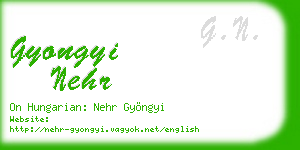 gyongyi nehr business card